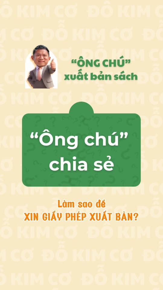 Ảnh bìa Reel Ông chú chia sẻ về giấy phép xuất bản